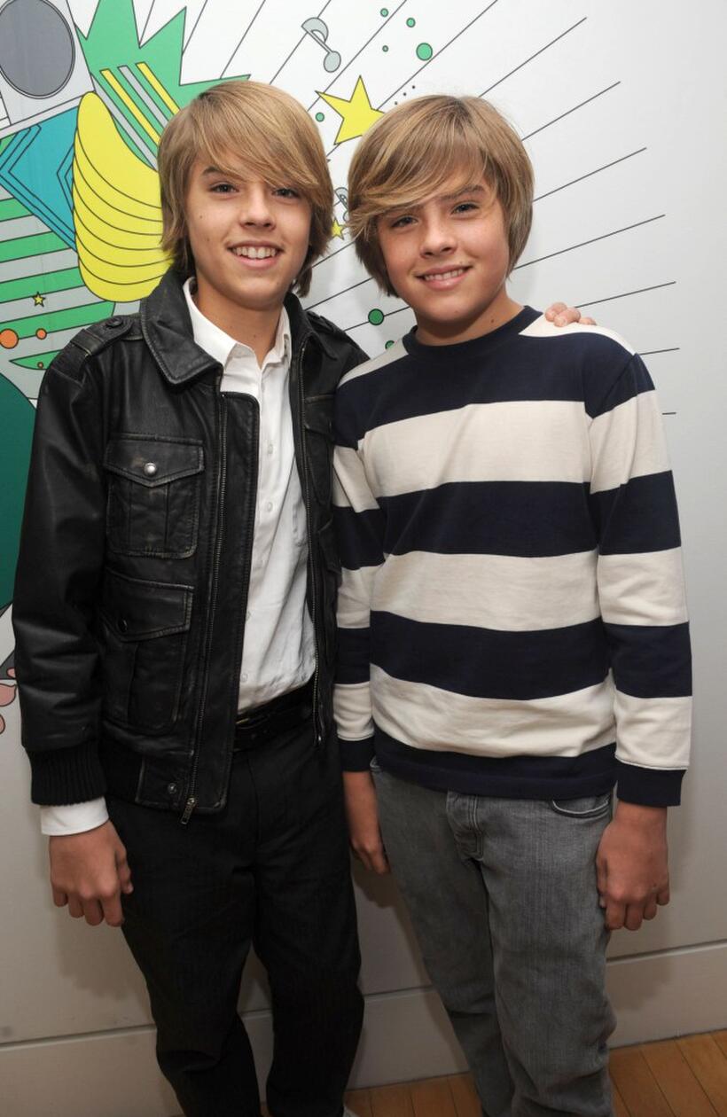 Cole Sprouse and Dylan Sprouse at the MTV's TRL at MTV studios.