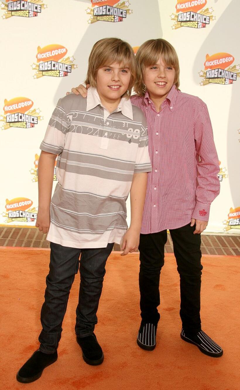 Dylan Sprouse and Cole Sprouse at the 20th Annual Kids Choice Awards.