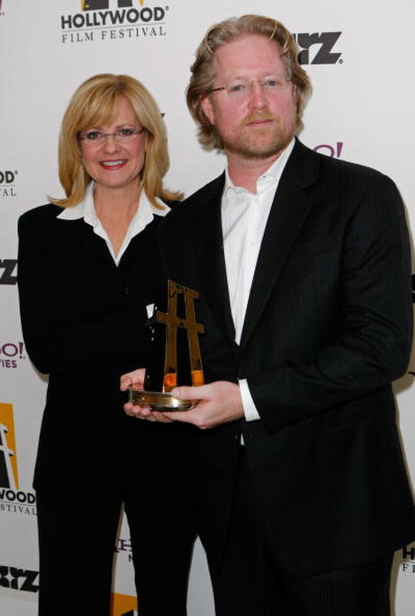 Bonnie Hunt and Andrew Stanton at the Hollywood Film Festival's Gala Ceremony.