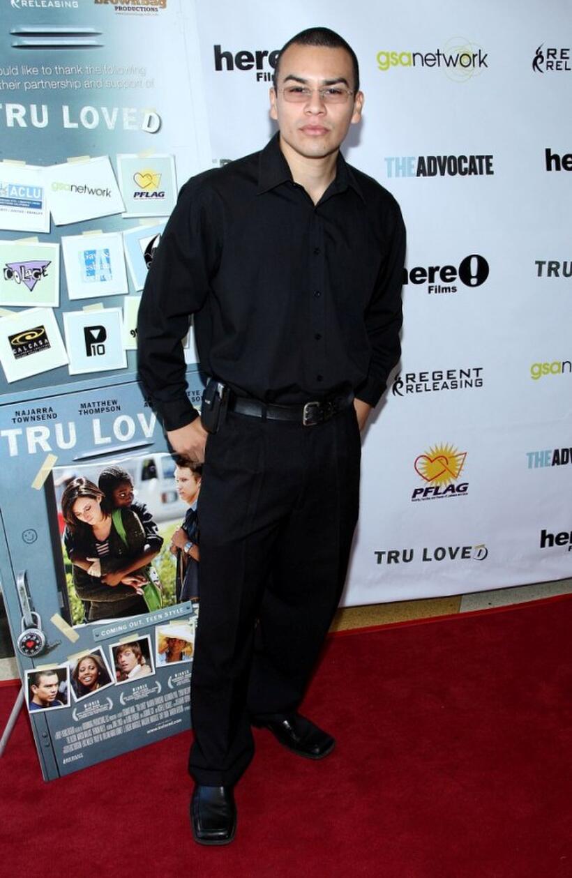 Joseph Julian Soria at the premiere of "Tru Loved."
