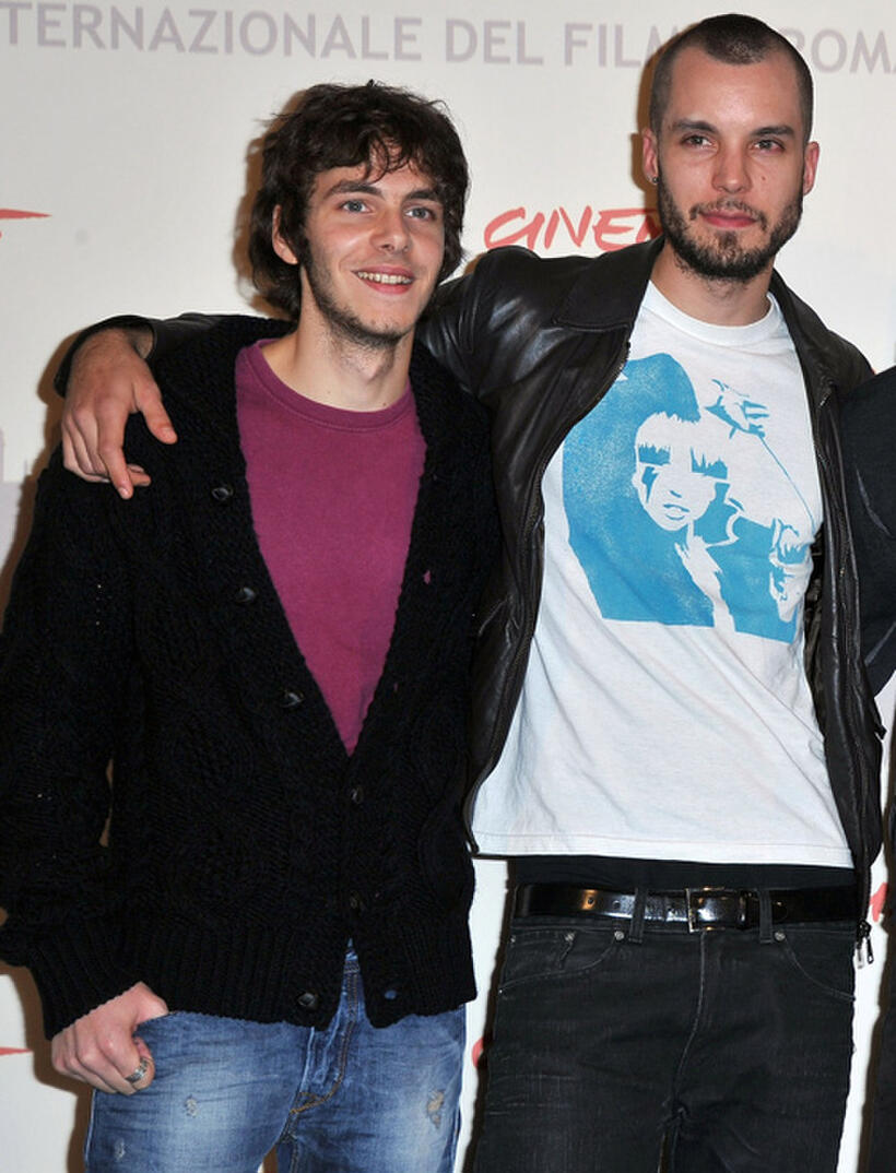 Alessandro Sperduti and Lorenzo Balducci at the photocall of "Le Cose Che Restano" during the 5th International Rome Film Festival.