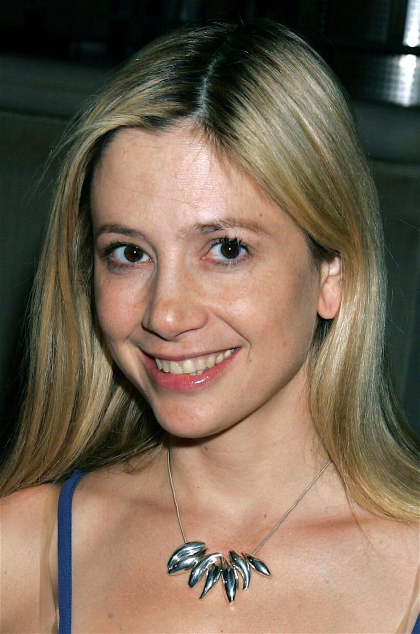 Mira Sorvino at the launch of Frank Gehry's premiere jewelry collection.