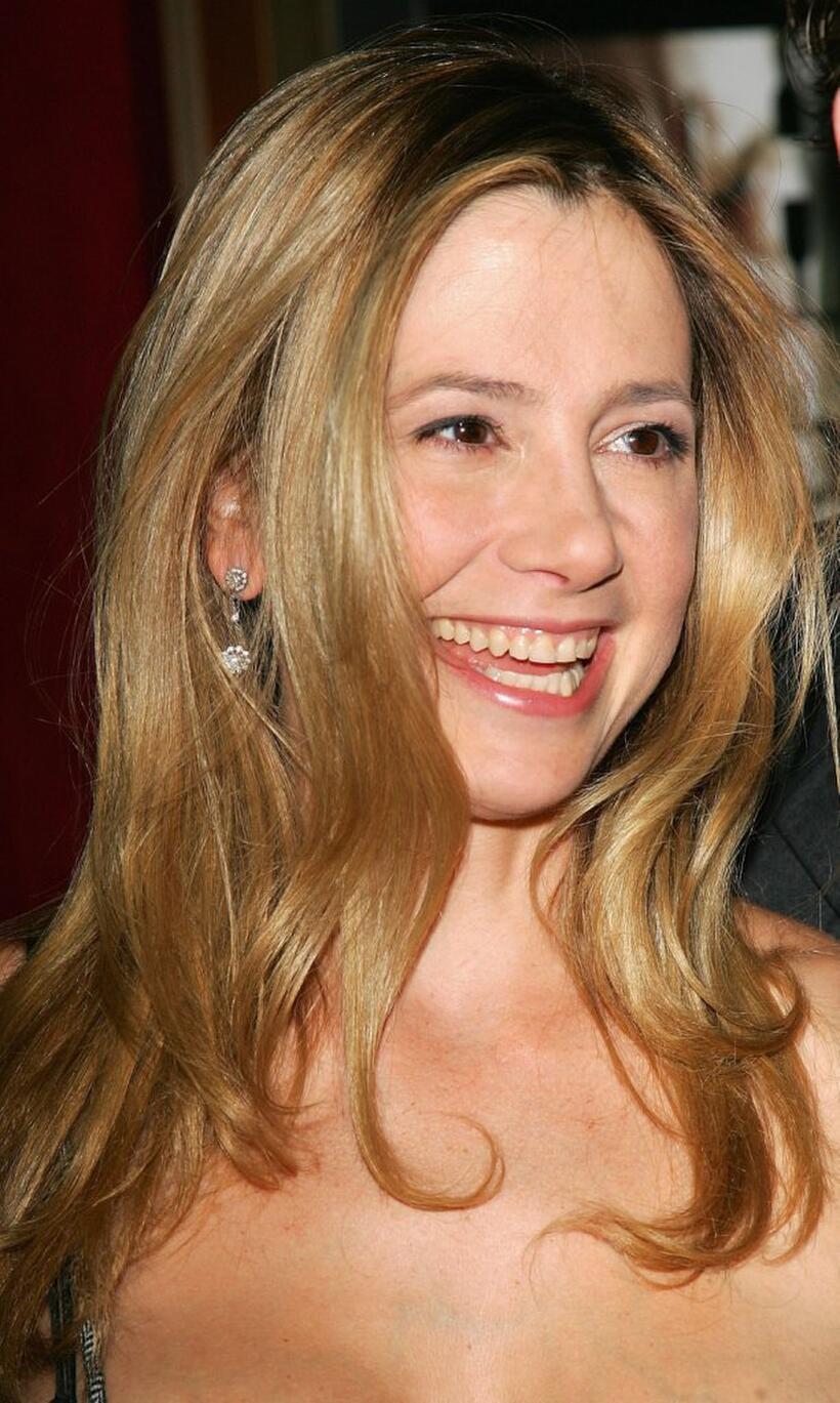 Mira Sorvino at the premiere of "The Departed."