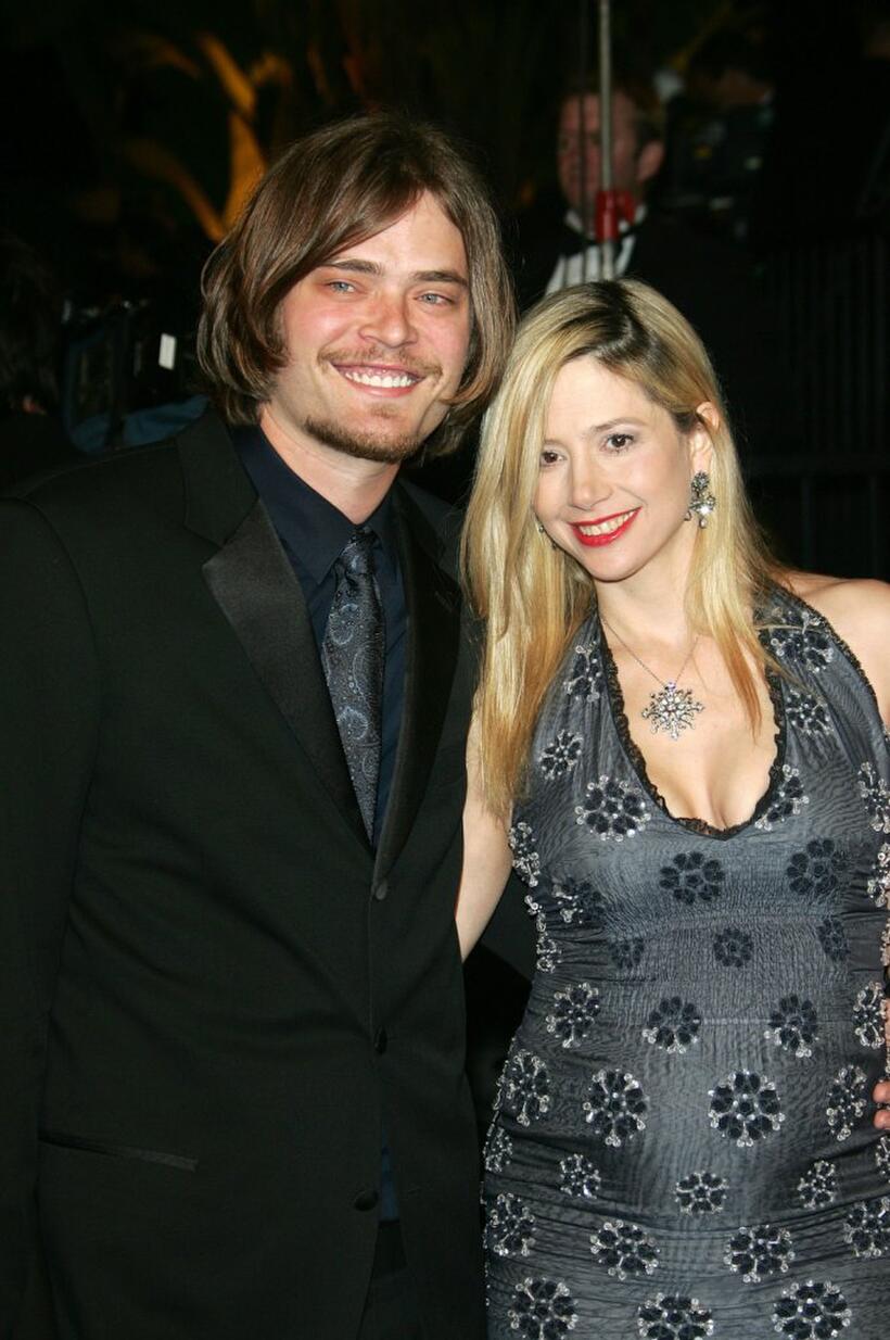 Mira Sorvino and husband Christopher Backus at the Vanity Fair Oscar Party.