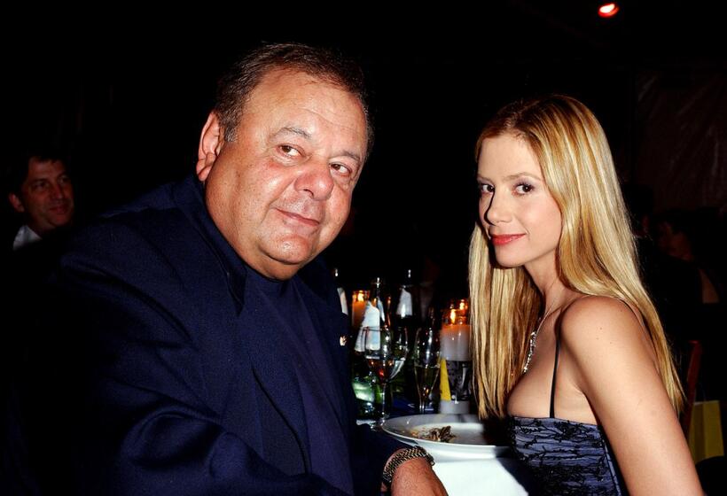 Paul Sorvino and Mira at the Oscar Night Benefit Party for Amnesty International and the ACLU Foundation.