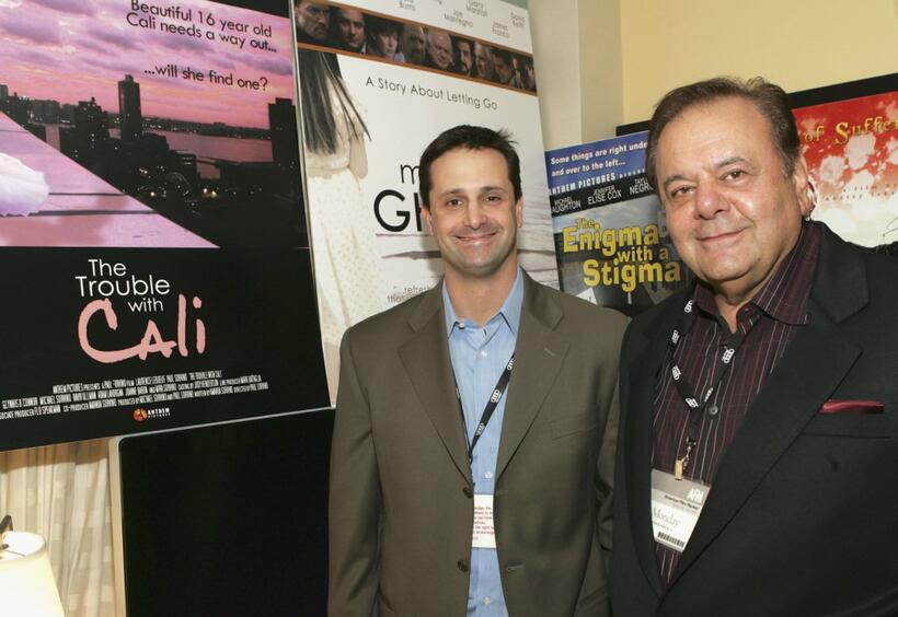 Paul Sorvino and Michael Sorvino at the promotion of "The Trouble With Cali."