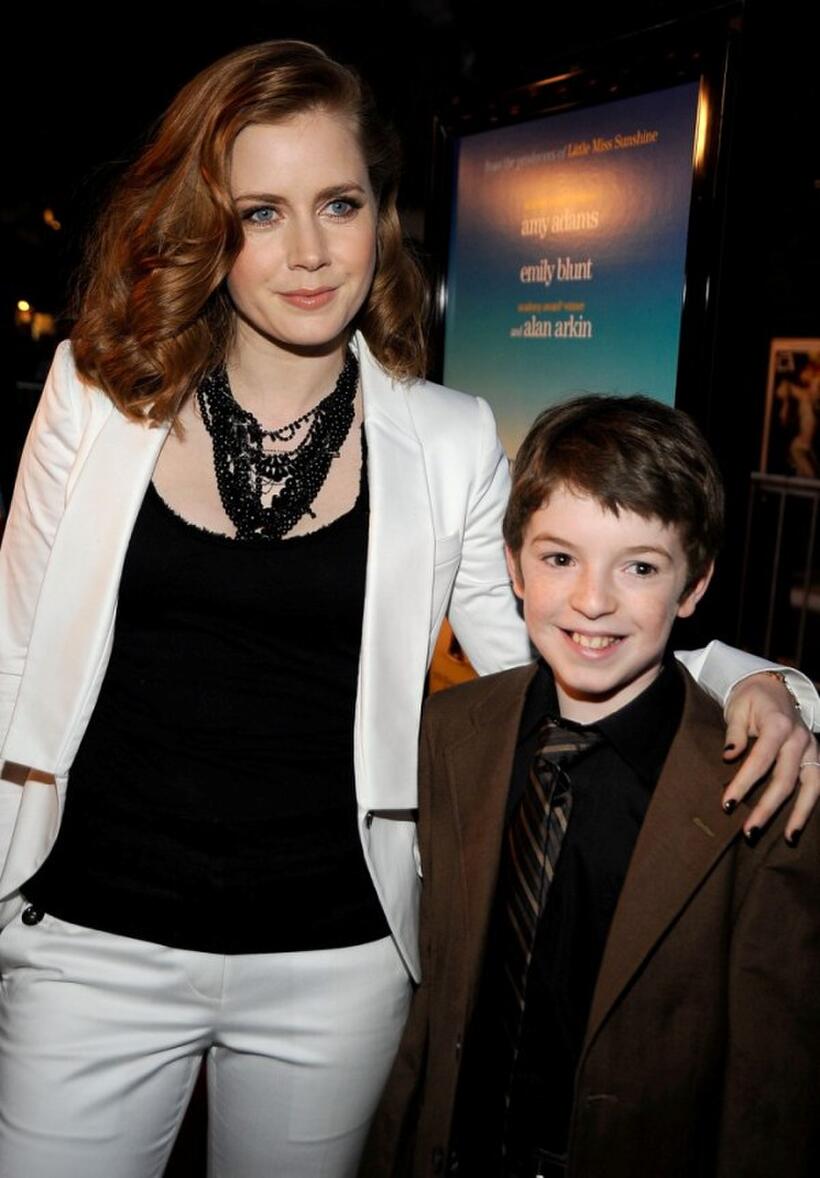 Amy Adams and Jason Spevack at the screening of "Sunshine Cleaning."