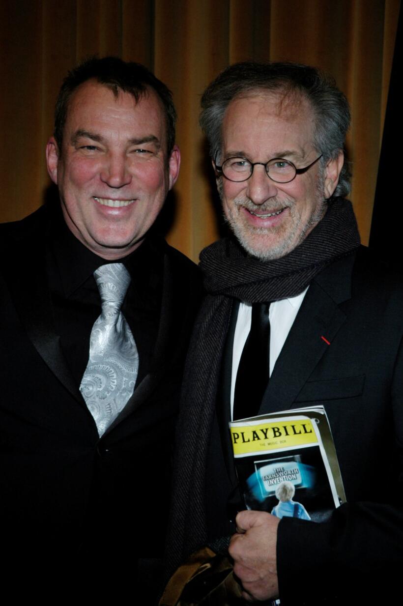 Steven Spielberg at the Opening Night Of "The Fansworth Invention".