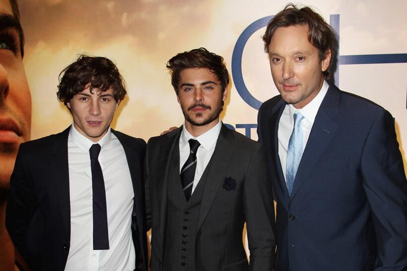 Augustus Prew, Zac Efron and Burr Steers at the UK premiere of "The Death And Life Of Charlie St Cloud."