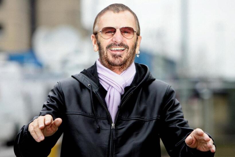 Ringo Starr at the open air concert on top of the building to launch the city's year as European Capital of Culture.