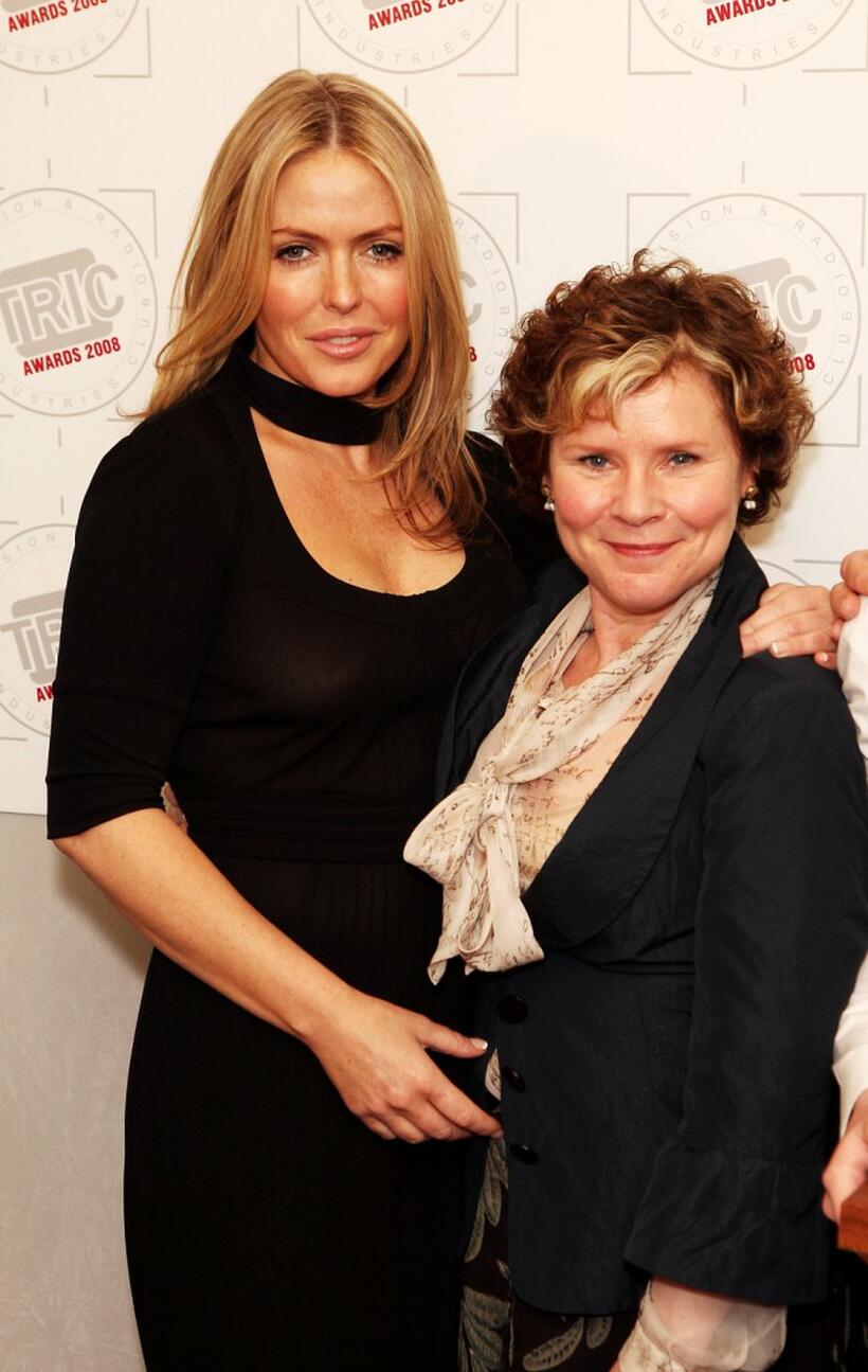 Imelda Staunton and Patsy Kensit at the Television And Radio Industries Club Ceremony 2008.