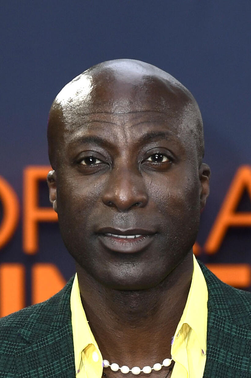 Ozwald Boateng at the "Operation Mincemeat" UK premiere in London.