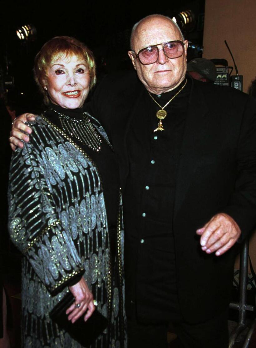 Rod Steiger who stars in "The Hurricane" with his companion Joan Bennett.