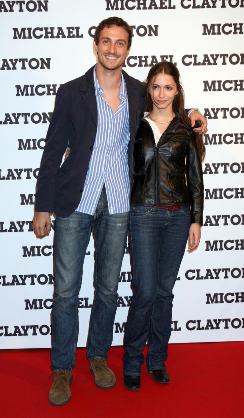 Wolfango De Biase and Giulia Steigerwalt at the premiere of "Michael Clayton."
