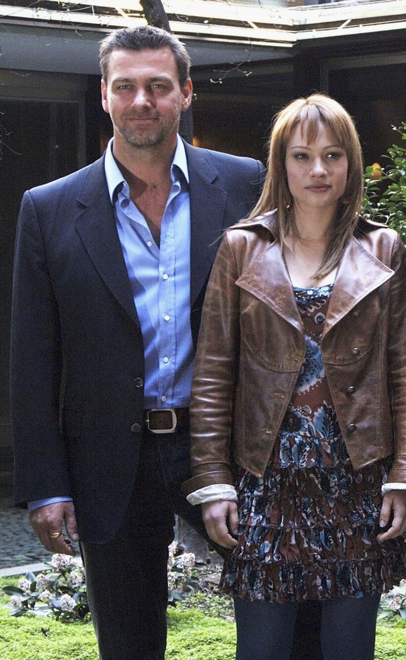Ray Stevenson and Chiara Mastalli at the Italian photocall of "Rome."