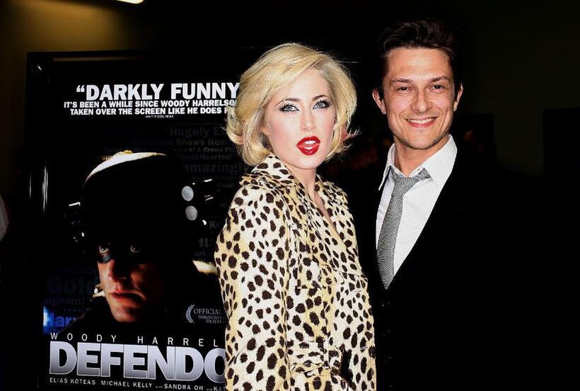 Charlotte Sullivan and Peter Stebbings at the premiere of "Defendor."