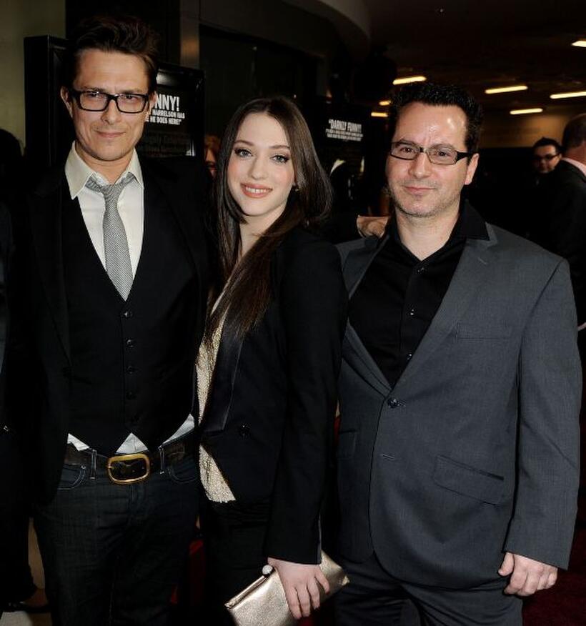 Peter Stebbings, Kat Dennings and Nicholas Tabarrok at the premiere of "Defendor."