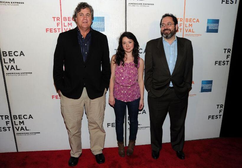 Tom Bernard, Sarah Steele and Mark Barker at the premiere of "Please Give" during the 2010 Tribeca Film Festival.