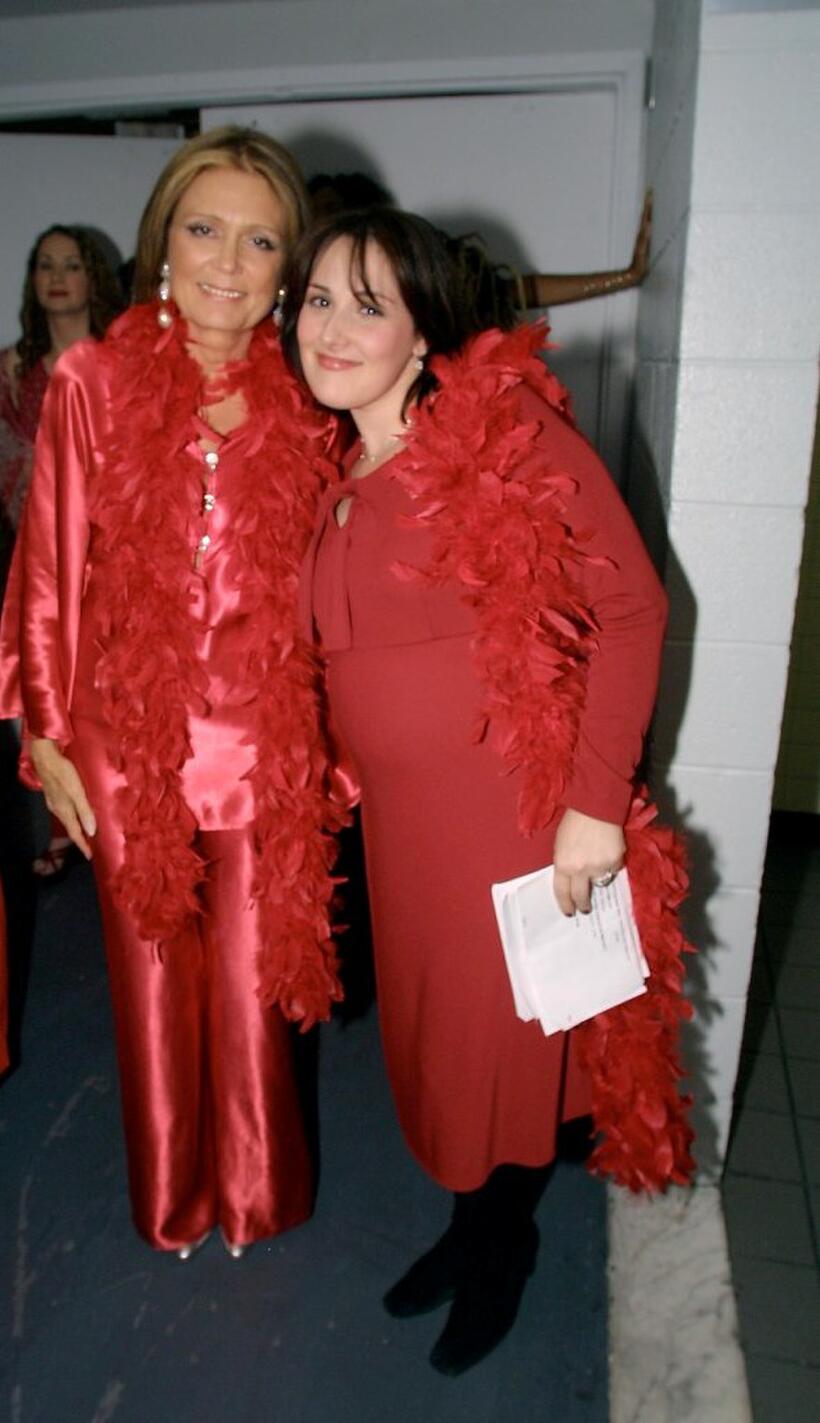 Gloria Steinem and Ricki Lake at the gala benefit of Eve Ensler's The Vagina Monologues.
