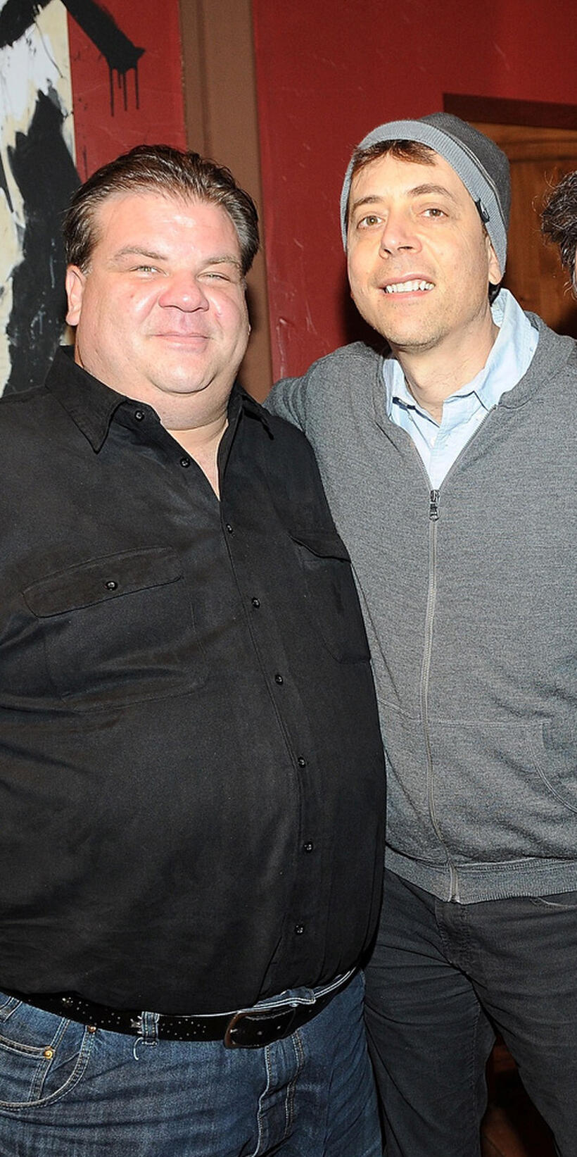 Comedians Angelo Tsarouchas and Fred Stoller at the Bing Bar in Utah.