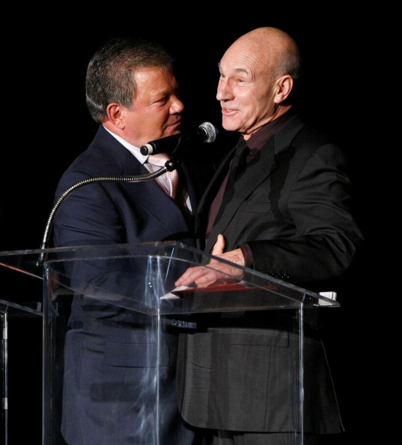 Patrick Stewart and William Shatner at the 15th Jules Verne aventures film festival.