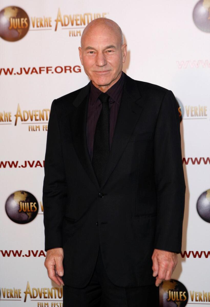 Patrick Stewart at the Jules Verne Adventure Film Festival Special Awards Presentation.