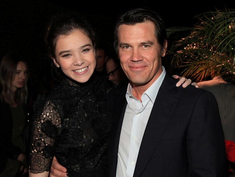 Hailee Steinfeld and Josh Brolin at the screening of "True Grit."