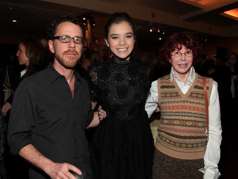 Ethan Coen, Hailee Steinfeld and Kim Darby at the after party of the screening of "True Grit."