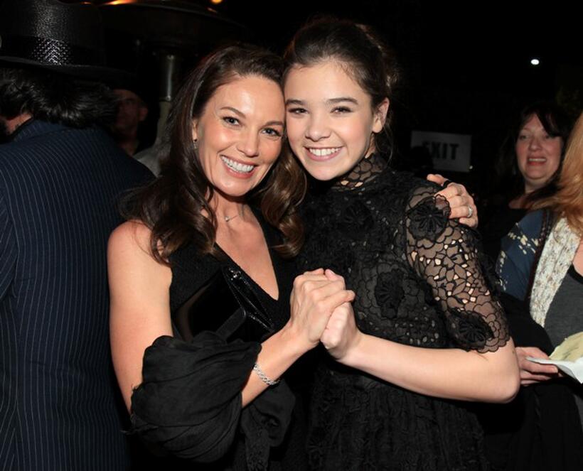 Diane Lane and Hailee Steinfeld at the after party of the screening of "True Grit."