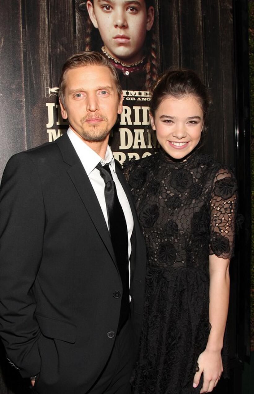 Barry Pepper and Hailee Steinfeld at the of the screening of "True Grit."