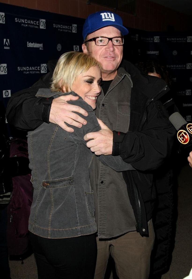 Sharon Stone and Tom Arnold at the 2008 Sundance Film Festival Premiere of "The Year Of Getting To Know Us".