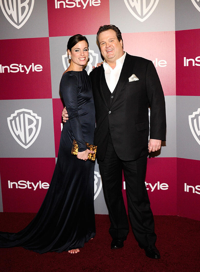 Katherine Tokarz and Eric Stonestreet at the 2011 InStyle And Warner Bros. 68th Annual Golden Globe Awards post-party.