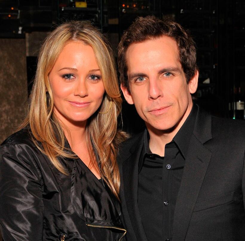Ben Stiller and Christine Taylor at the after party of "The Ruins."