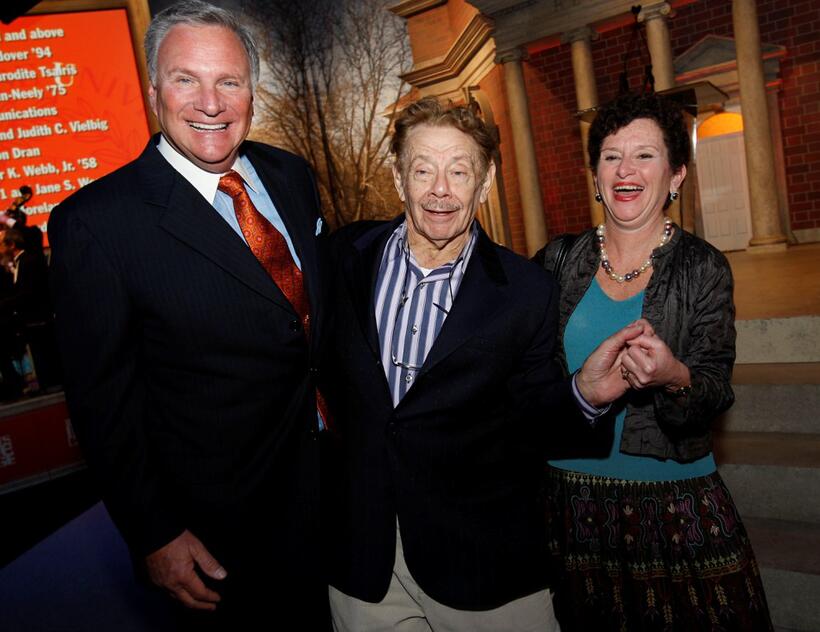 Howard Phansteil, Jerry Stiller and Nancy Cantor at the Syracuse University's $1 Billion Capital Campaign Kick off.
