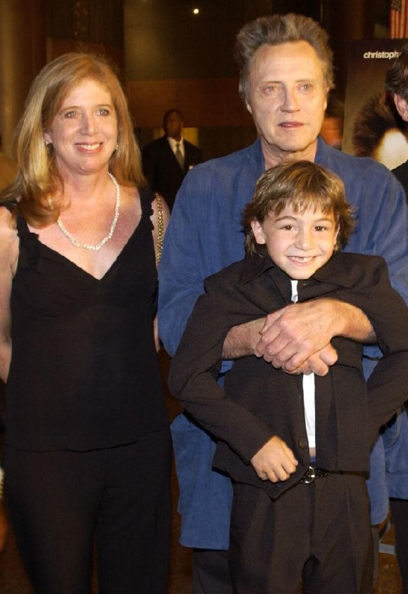 Julie Kirkham, Christopher Walken and Jonah Bobo at the premiere of "Around the Bend."