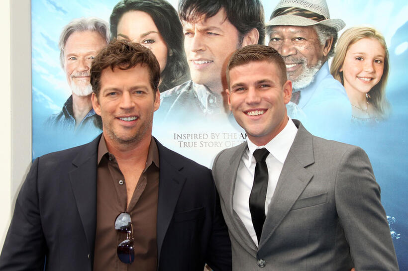 Harry Connick Jr. and Austin Stowell at the California premiere of "Dolphin Tale."