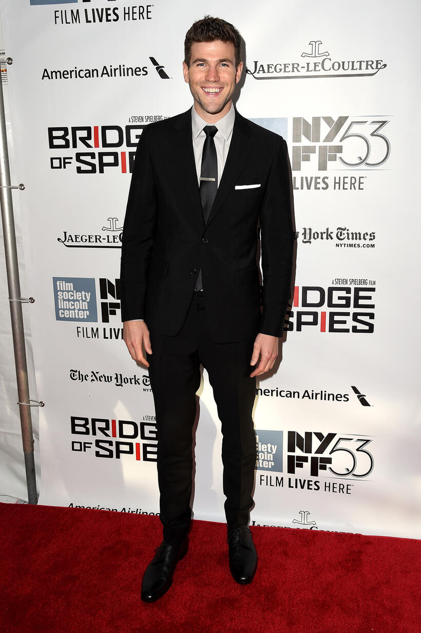 Austin Stowell at the premiere of "Bridge of Spies" during the 53rd New York film festival.