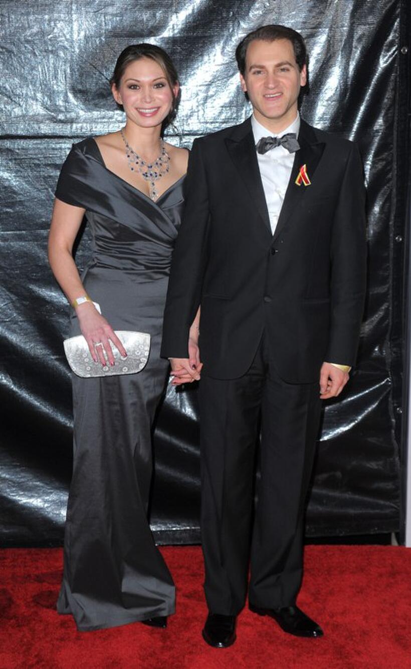 Michael Stuhlbarg and Guest at the after party of NBC, Universal Pictures And Focus Features Golden Globes.