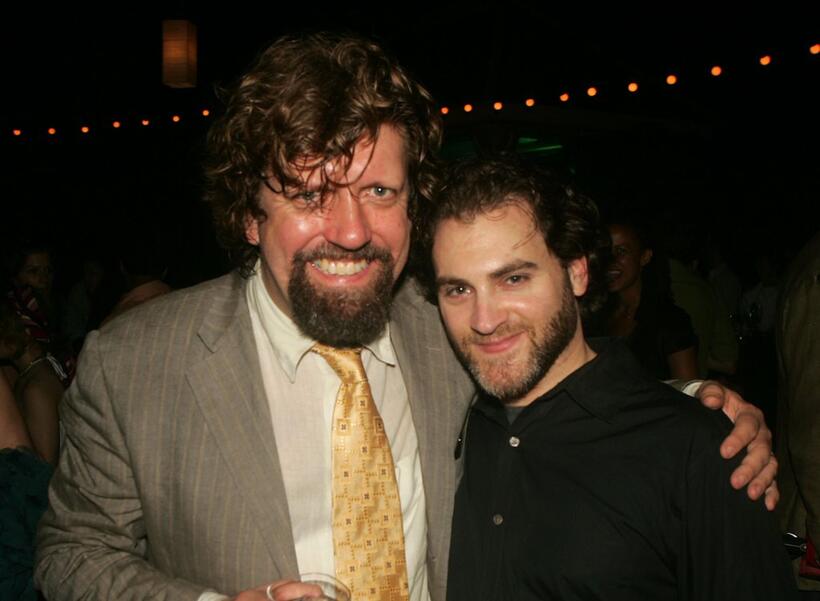 Oskar Eustis and Michael Stuhlbarg at the after party of the opening night of "Macbeth."