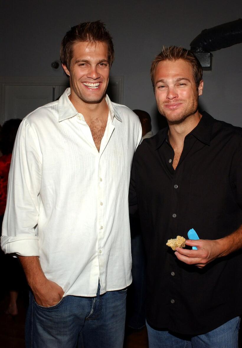 Geoff Stults and George Stults at the AMP Awards.