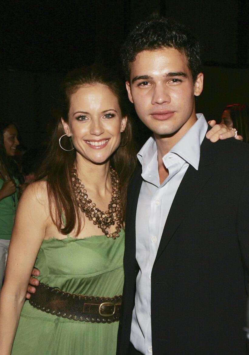 Kelly Preston and Steven Strait at the premiere of "Sky High."