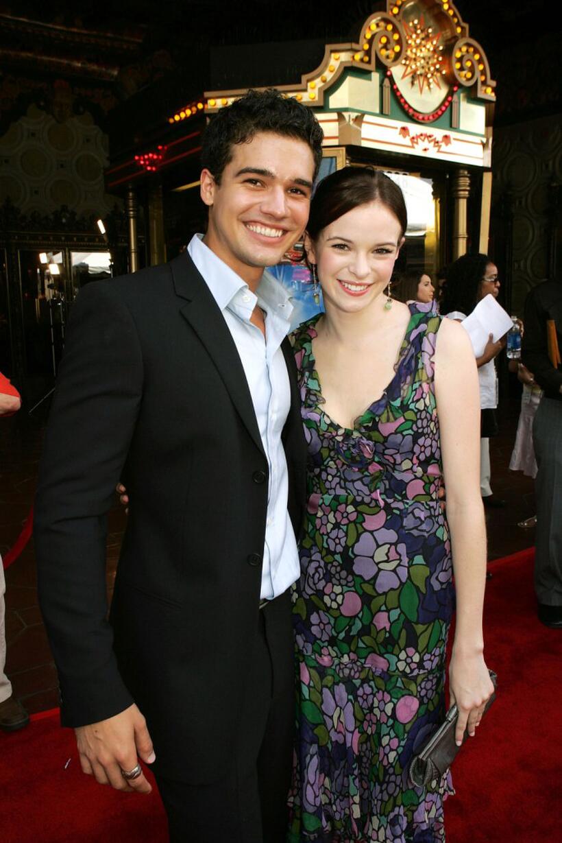 Steven Strait and Danielle Panabaker at the premiere of "Sky High."