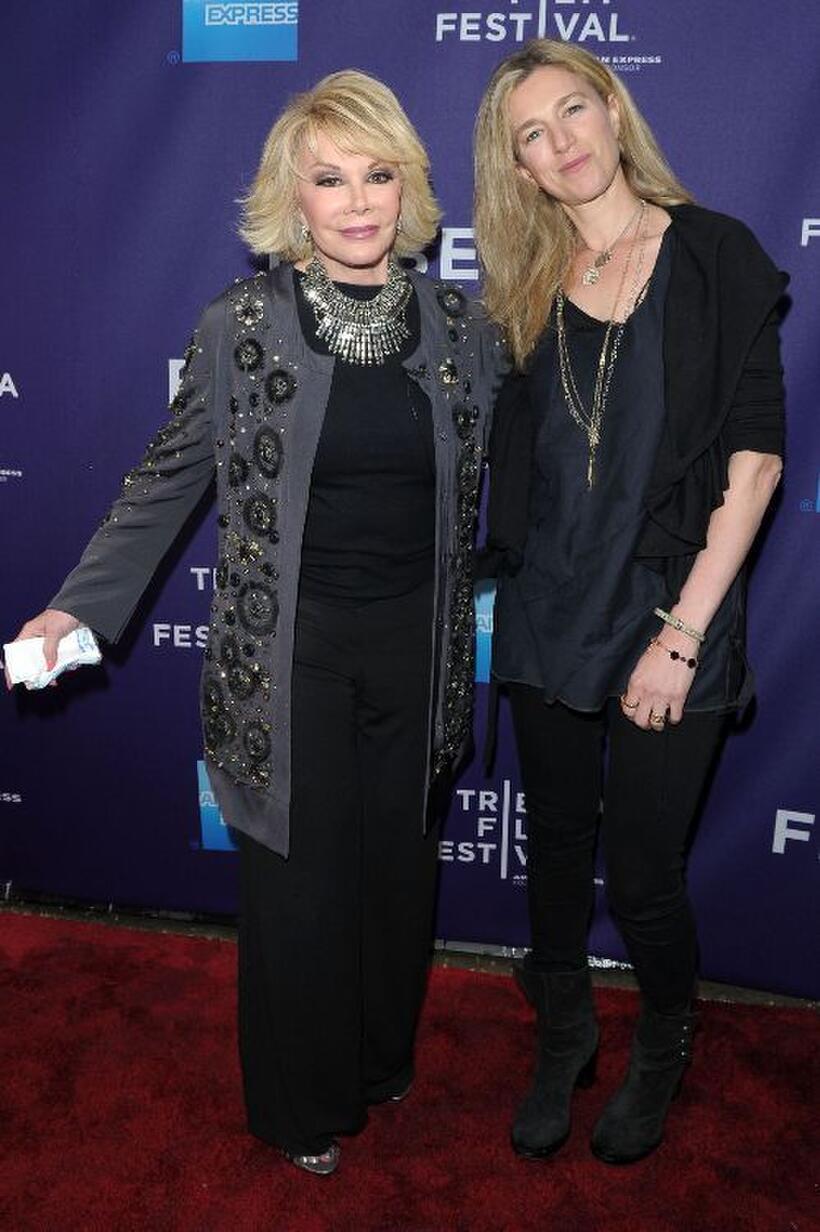 Joan Rivers and Ricki Stern at the premiere of "Joan Rivers A Piece Of Work" during the 2010 Tribeca Film Festival.