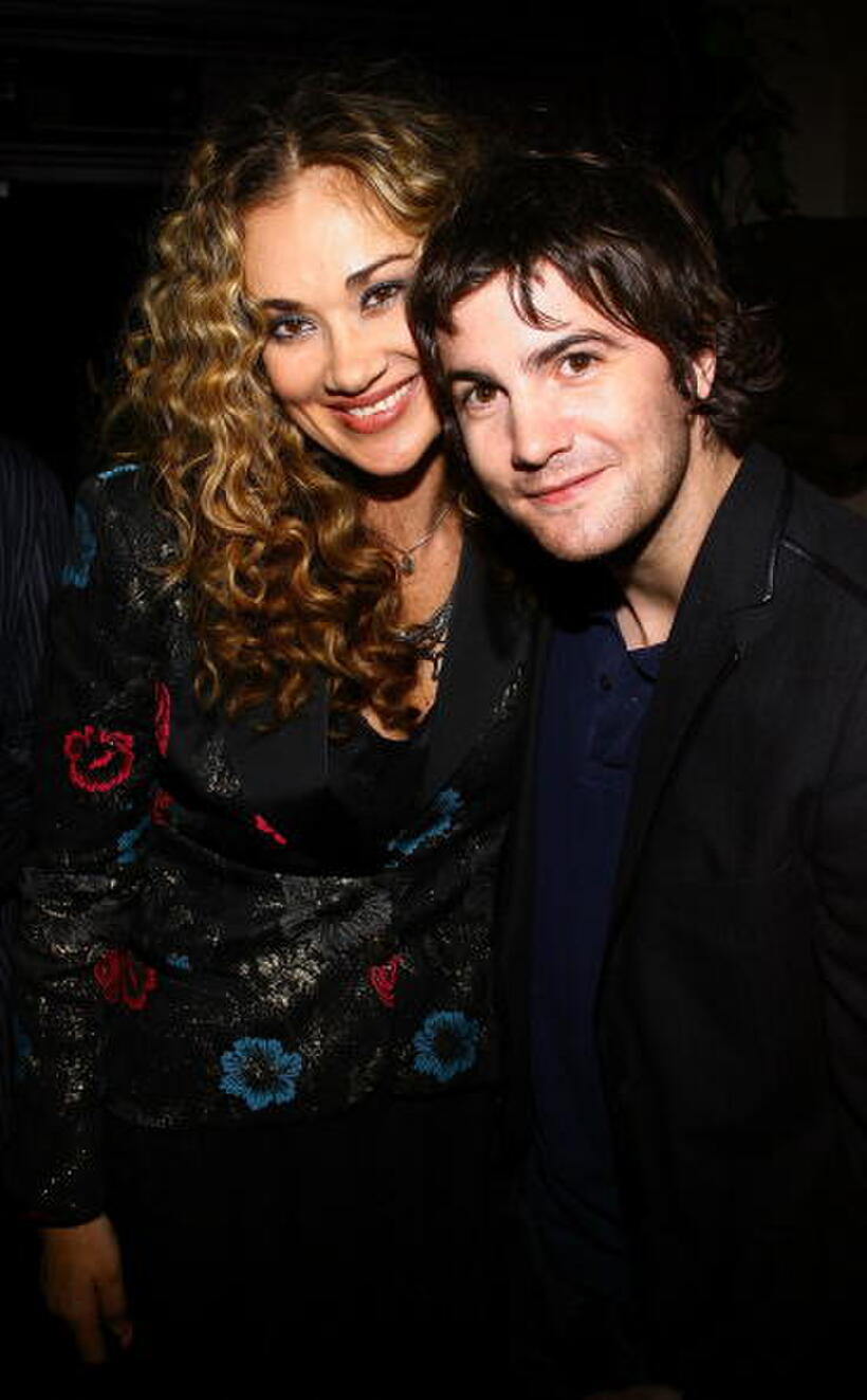 Actors Dana Fuchs and Jim Sturgess at the after party of a N.Y. screening of "Across the Universe."