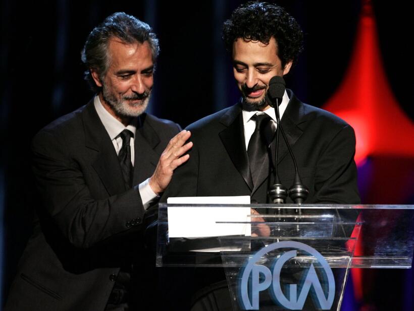 David Strathairn and Grant Heslov at the 2006 Producers Guild awards.