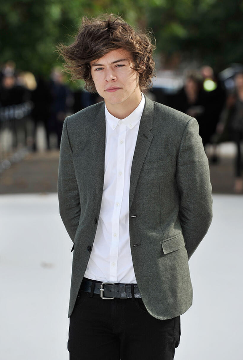 Harry Styles at the Burberry Spring Summer 2013 Womenswear Show in London.