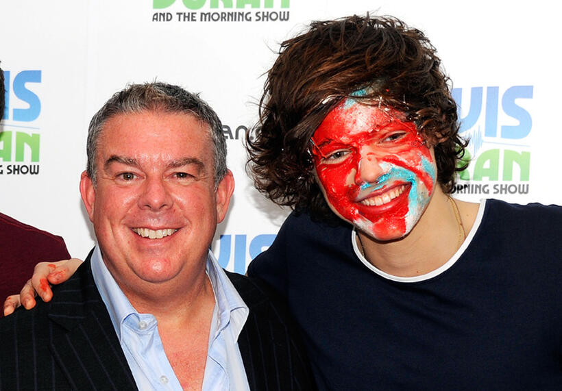 Elvis Duran and Harry Styles at the Elvis Duran Z100 Morning Show in New York.