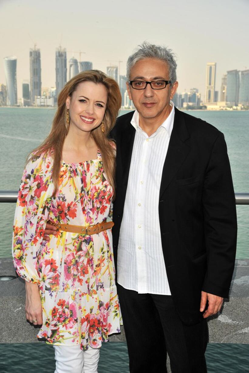 Amanda Palmer and Elia Suleiman at the 2009 Doha Tribeca Film Festival.