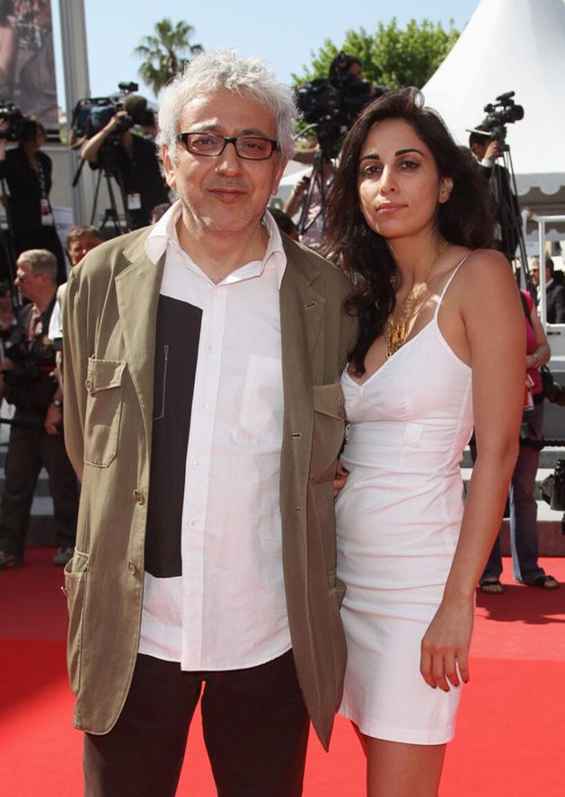 Elia Suleiman and Guest at the premiere of "Tamara Drewe" during the 63rd Annual Cannes Film Festival.