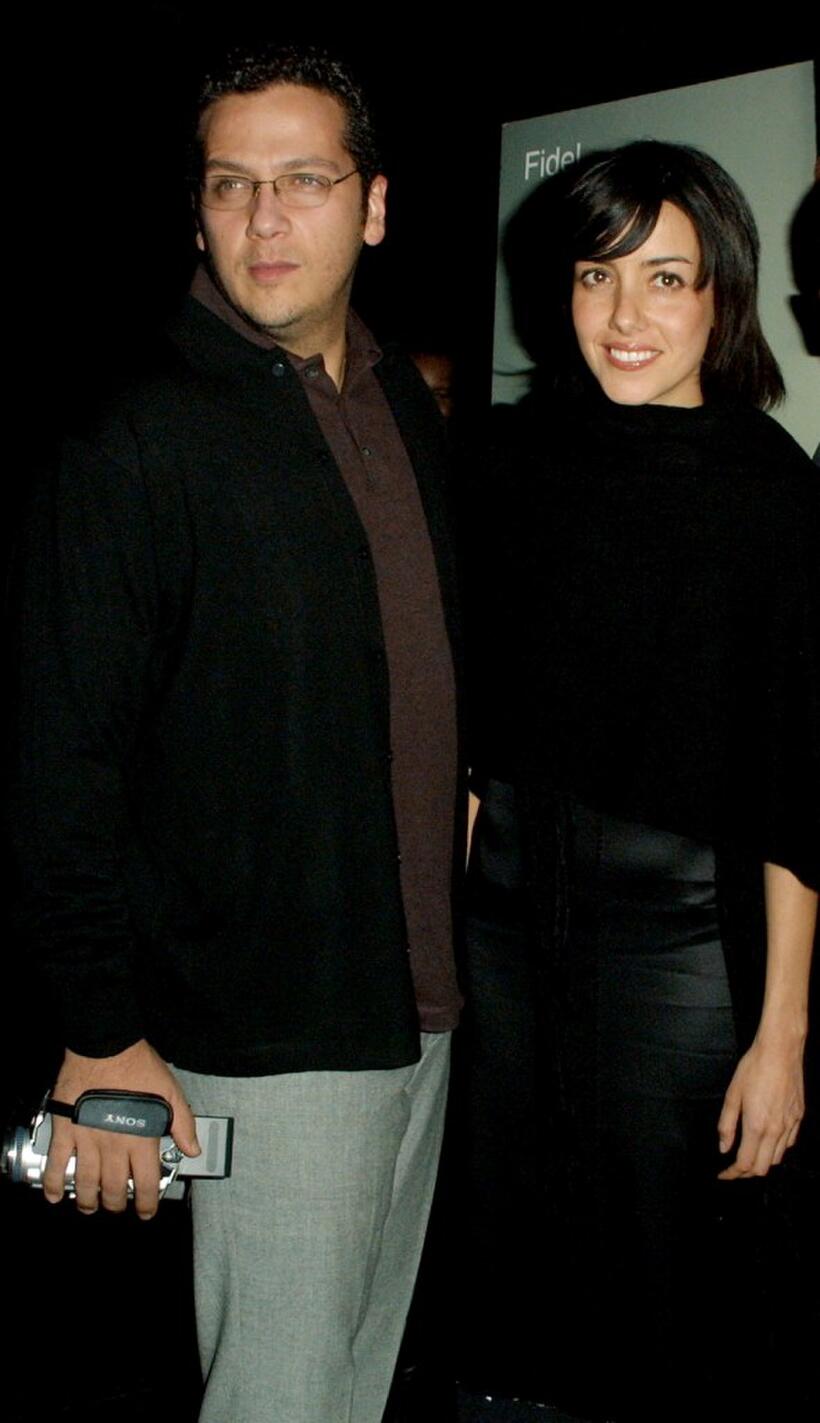 Victor Huggo Martin and Cecilia Suarez at the world premiere screening of "Fidel."